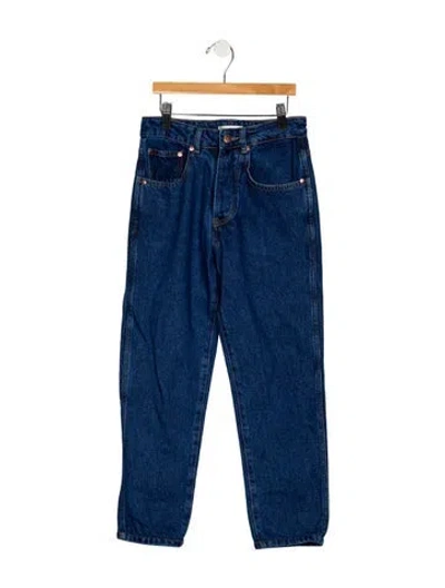 Pre-owned Renggli Mid-rise Straight Leg Jeans In Blue
