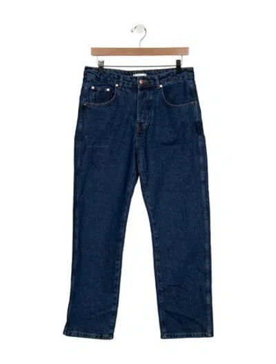 Pre-owned Renggli Mid-rise Straight Leg Jeans In Blue