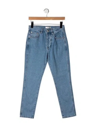 Pre-owned Renggli Mid-rise Straight Leg Jeans In Blue