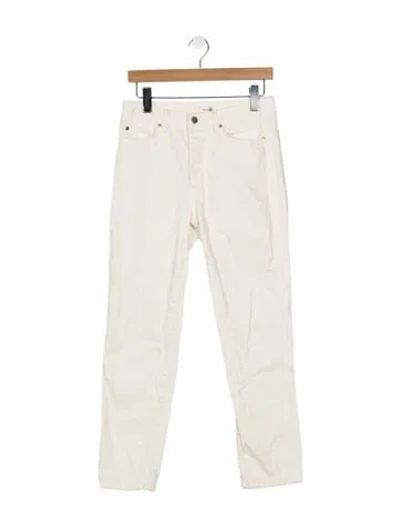 Pre-owned Renggli Mid-rise Straight Leg Jeans In Neutral