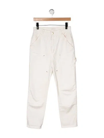 Pre-owned Renggli Mid-rise Straight Leg Jeans In Neutrals