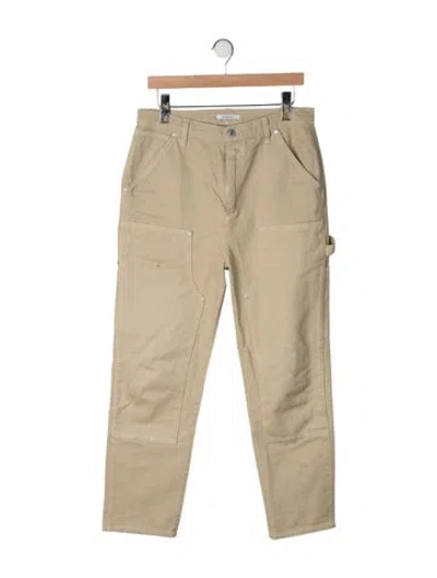 Pre-owned Renggli Mid-rise Straight Leg Jeans In Neutrals