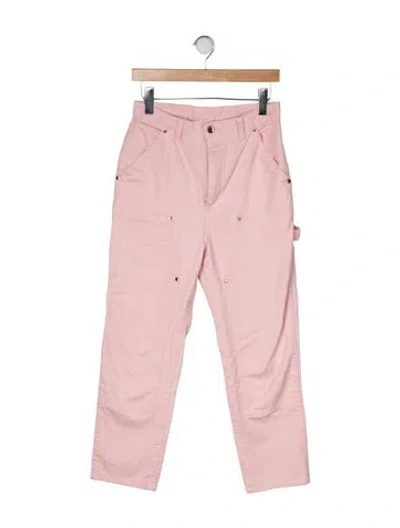 Pre-owned Renggli Mid-rise Straight Leg Jeans In Pink
