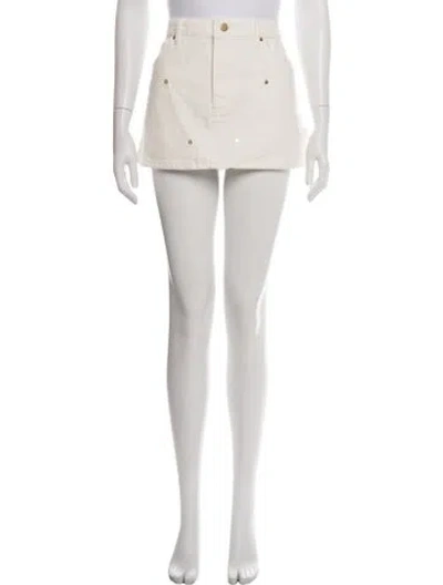 Pre-owned Renggli Mini Skirt In Neutral