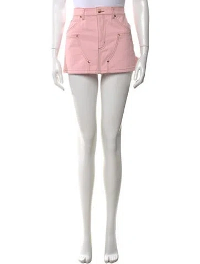 Pre-owned Renggli Mini Skirt In Pink