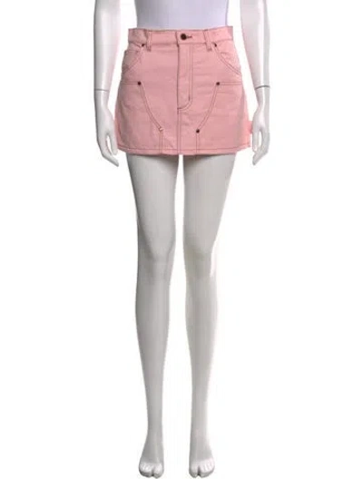 Pre-owned Renggli Mini Skirt In Pink