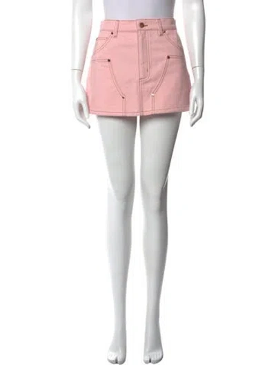 Pre-owned Renggli Mini Skirt In Pink
