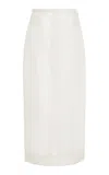 Renggli Organza Pencil Skirt In White