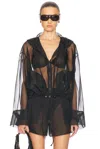 Renggli Organza Anorak In Noir