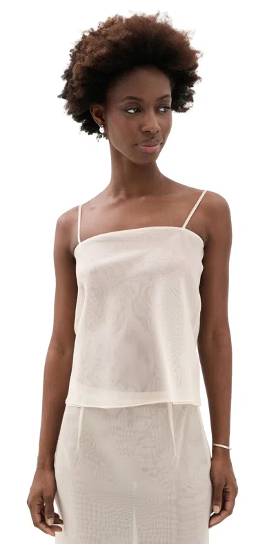 Renggli Organza Cami Crepe In White