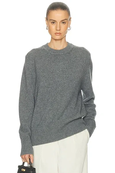 Renggli Oversized Crewneck Sweater In Gray