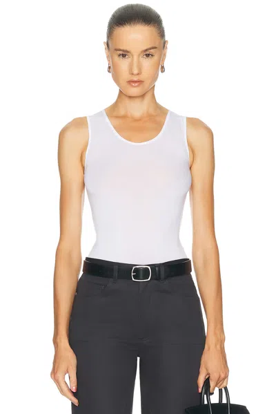 Renggli Scoop Neck Tank Top In White