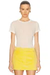 Renggli Sheer Jersey  Tee In Bone