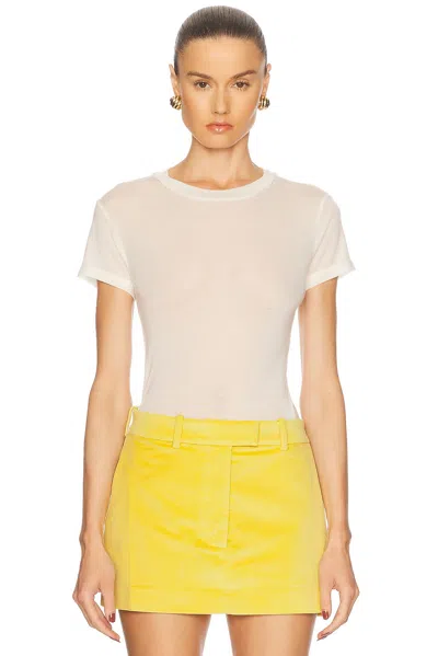 Renggli Sheer Jersey  Tee In Bone