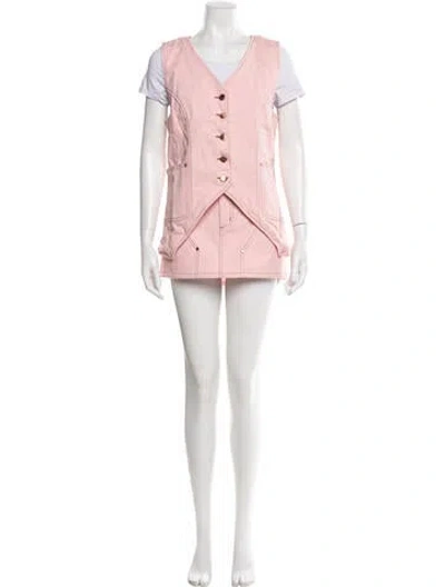 Pre-owned Renggli Skirt Suit In Pink