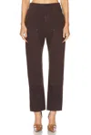 Renggli Slim Work Straight Leg In Chocolate