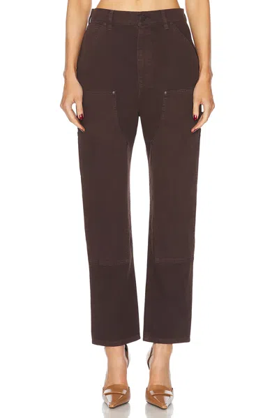 Renggli Slim Work Straight Leg In Chocolate