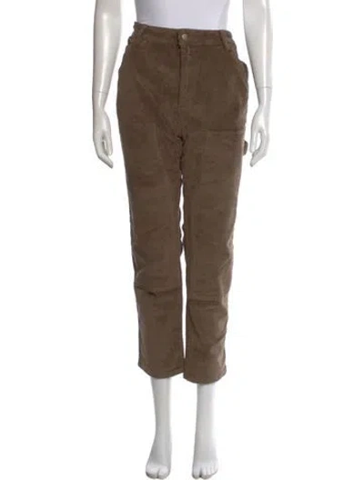 Pre-owned Renggli Straight Leg Pants In Brown