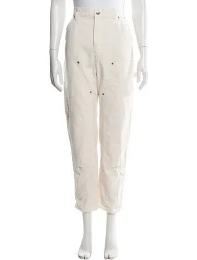 Pre-owned Renggli Straight Leg Pants In Neutral