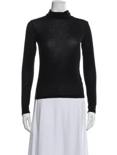 Pre-owned Renggli Turtleneck Long Sleeve Top In Black