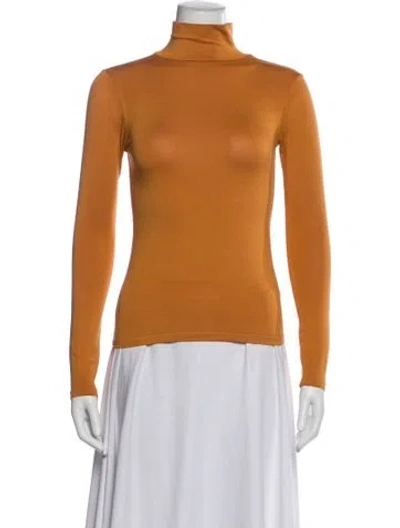Pre-owned Renggli Turtleneck Sweater In Orange