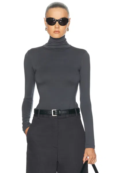 Renggli Turtleneck Top In Anthracite