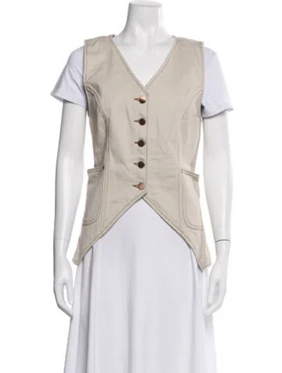 Pre-owned Renggli Vest In Neutral