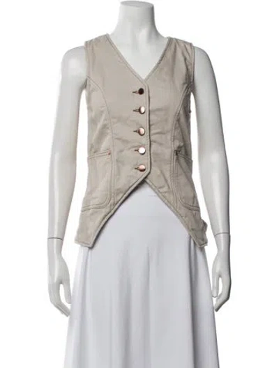 Pre-owned Renggli Vest In Neutrals