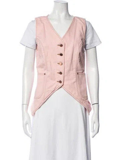 Pre-owned Renggli Vest In Pink