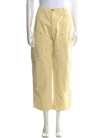 Pre-owned Renggli Wide Leg Pants In Yellow