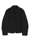 Renli Su Lace-trimmed Button Blazer In Multi