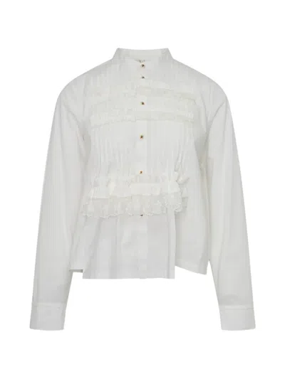 Renli Su Suri Lace-trimmed Shirt In Multi