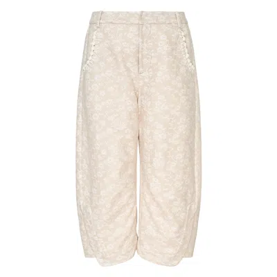 Renli Su Wide Leg Floral Trousers