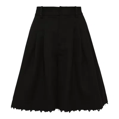 Renli Su Wool Boxy Cropped Coat In Black