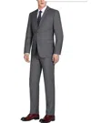 Renoir Classic Fit Suit Set In Charcoal In Pink