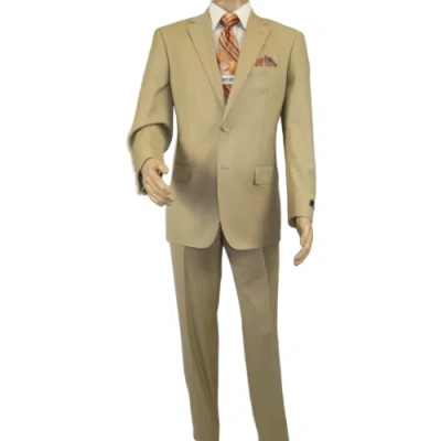 Pre-owned Renoir Men  Suit Separate Super 140 Wool Two Button Classic Fit 508-4 Beige