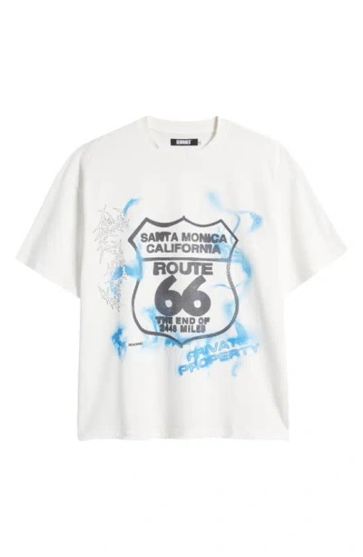 Renowned Route 66 Graphic T-shirt In White