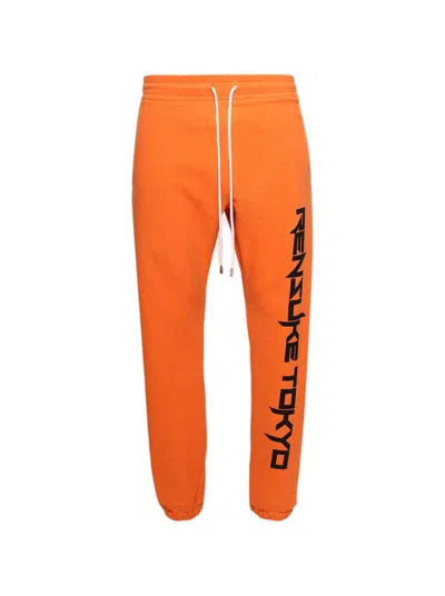 Rensuke Tokyo Heat-sensitive Logo Sweatpants - Orange And Yellow