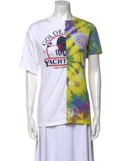 Pre-owned Rentrayage Graphic Print Crew Neck T-shirt In Multi