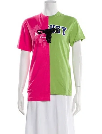 Pre-owned Rentrayage Graphic Print Crew Neck T-shirt In Multi