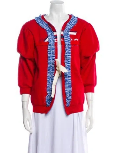 Pre-owned Rentrayage Printed Evening Jacket In Red