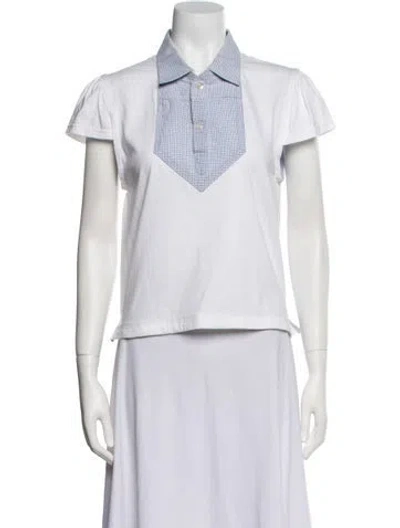 Pre-owned Rentrayage Short Sleeve Polo In White