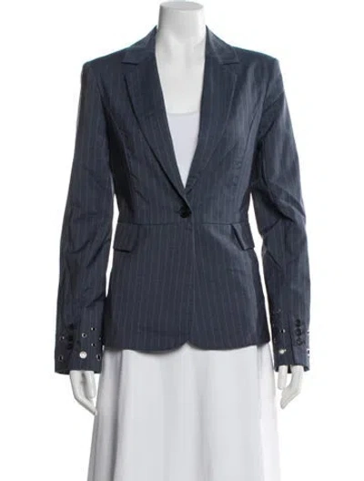 Pre-owned Rentrayage Striped Blazer In Blue