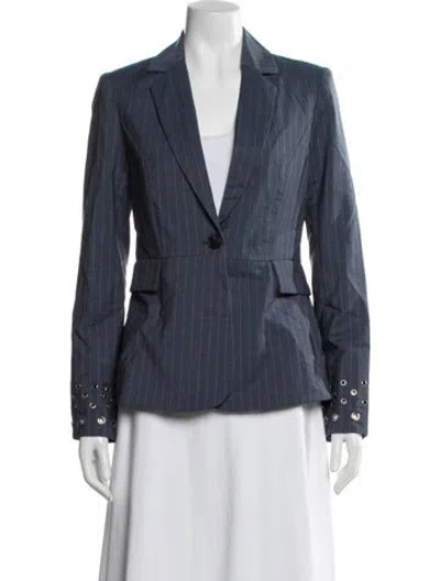 Pre-owned Rentrayage Striped Blazer In Blue