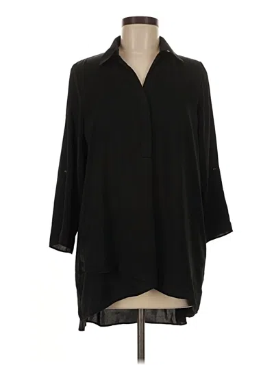 Pre-owned Renuar 3/4 Sleeve Blouse In Black