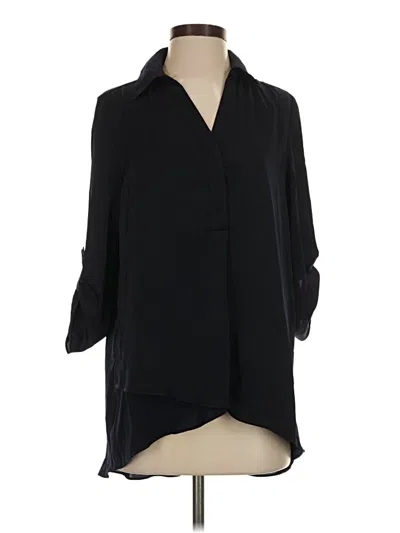 Pre-owned Renuar 3/4 Sleeve Blouse In Black