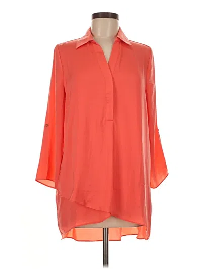 Pre-owned Renuar 3/4 Sleeve Blouse In Orange