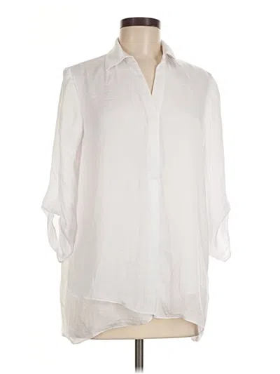 Pre-owned Renuar 3/4 Sleeve Blouse In White