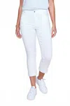Renuar 5-pocket Cropped Boot Leg Pant In White In White