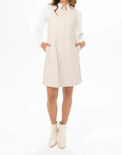 Renuar A-line Dress In Ecru In White